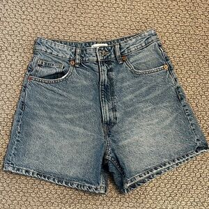 Zara high rise mom Shorts
